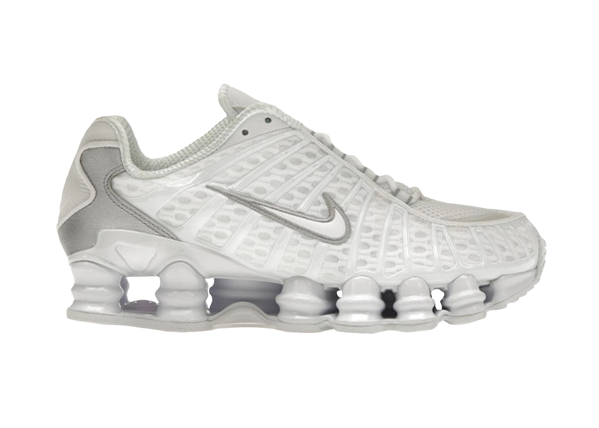 Nike Shox TL White Metallic Silver Max Orange (Women's)