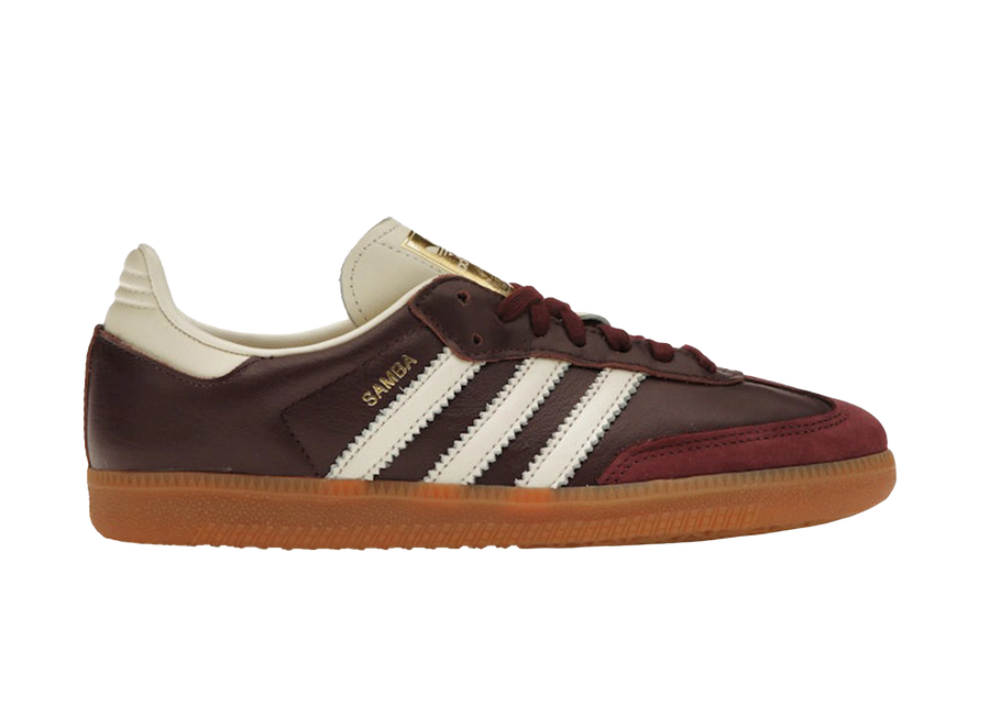 adidas Samba OG Maroon Gold Metallic